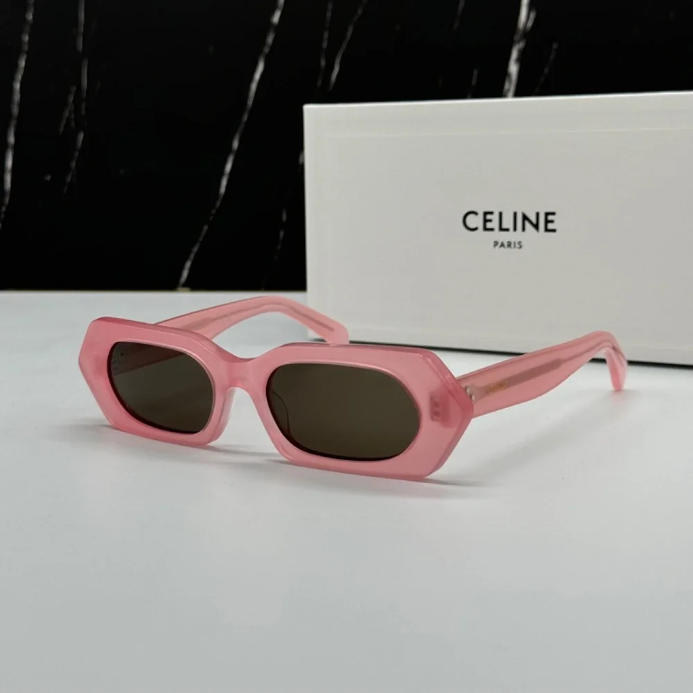 NEW CL40243I 72J CELINE PINK GREY GEOMETRIC WOMEN CELINE SUNGLASSES